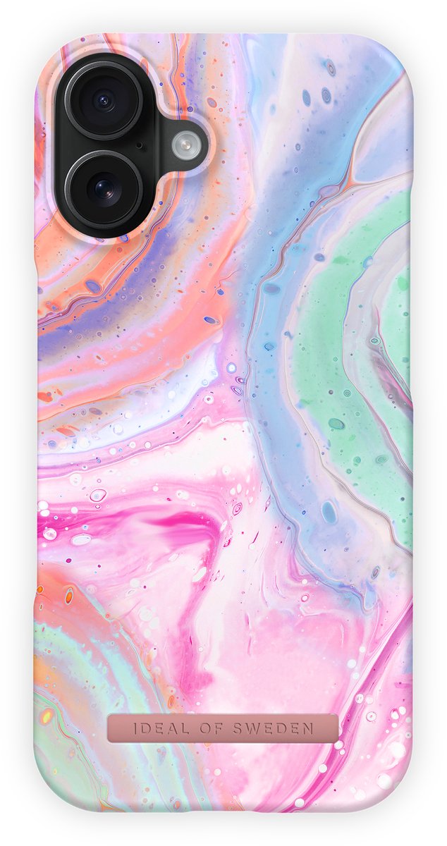 iDeal of Sweden Fashion Case met magnetische ring geschikt voor iPhone 16 Pastel Marble