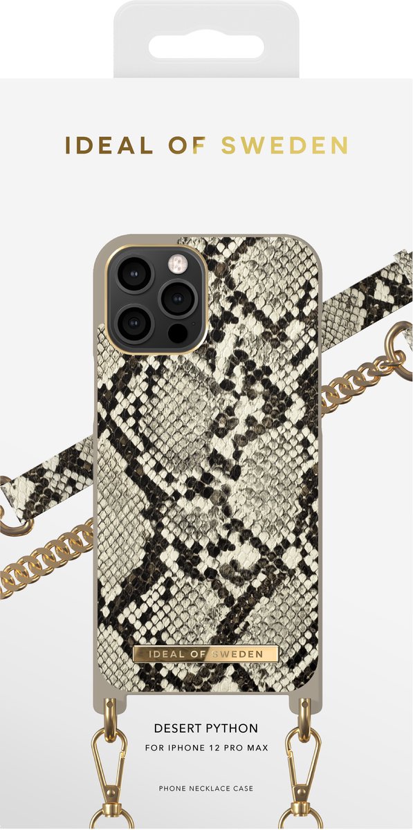 iDeal of Sweden Phone Necklace Case voor iPhone 12 Pro Max Desert Python