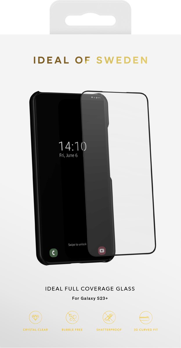 ideal of sweden ideal full coverage glass geschikt voor samsung galaxy s23 glass