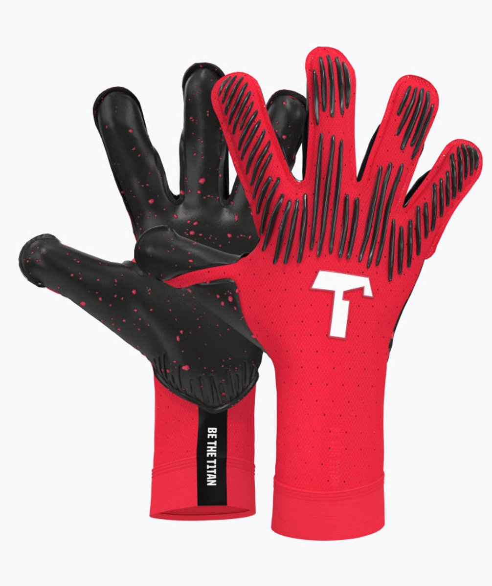 T1TAN Rebel 2.0 Solar Red Keepershandschoenen volwassenen & jongeren - Maat 6