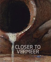 Boekomslag 'Closer to Vermeer' met schilderijdetails en Thames & Hudson logo.