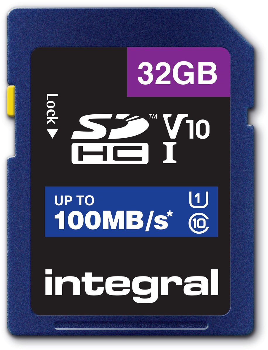 Geheugenkaart Integral SDHC V10 32GB