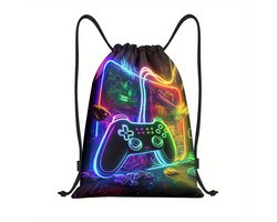 foto van 🎒 Game Rugzak | Gamepatroon Rugtas | Rugzak Meisje | Rugzak Jongens | Mooie rugzakken met Controller | Kleine Gymtas | Waterdichte Zwemtas | Kinder Rugzak