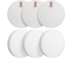 Geschikt voor Vervangend stofzuigerfilter voor Shark Vertex DuoClean PowerFin Upright Vacuum ZU60 NV255 NV251, vervangend onderdeel XFFKHZ2000, set van 3 schuim- en 3 viltfilters