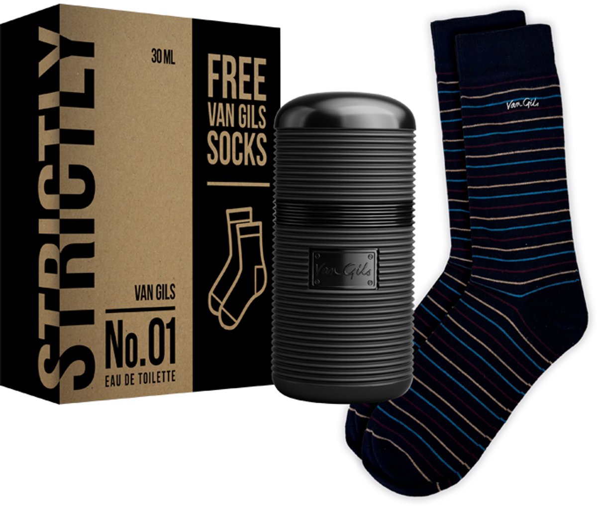 Strictly No.01 eau de toilette 30 ml + Van Gils sokken geschenkset