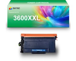 INKFIND TN-3600XXL tonercartridge compatibel met Brother 3600 TN3600 TN-3600 TN3600XL TN-3600XL TN3600XXL TN-3600XXL- 1-pack Zwart (extra hoge capaciteit)