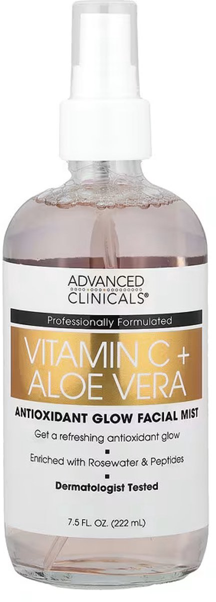 Advanced Clinicals Vitamin C + Ferulic Acid Facial Mist – Antioxidant Glow Spray