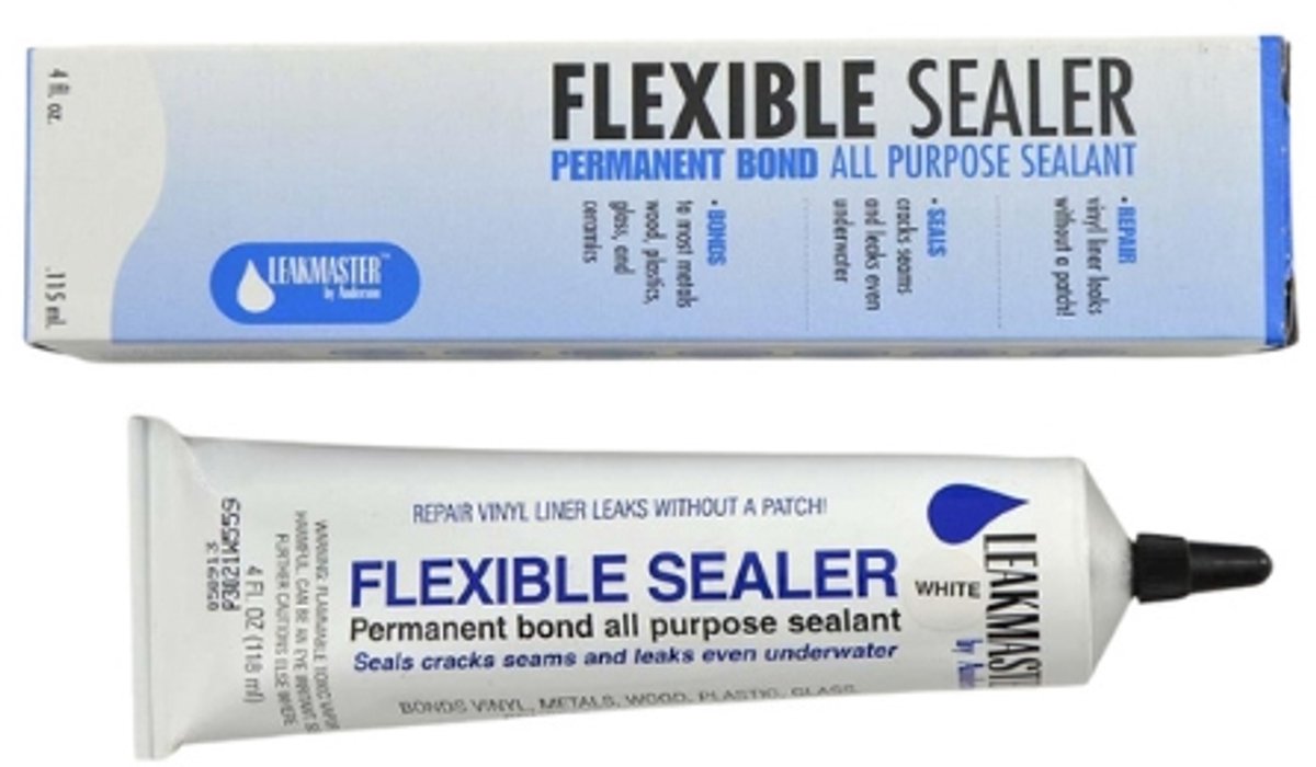 Flexibele vloeibare afdichting blauw - 115 ml - zwembad