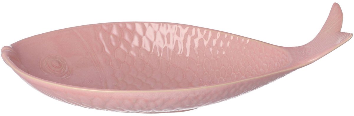 Gresnovo - Schaal Vis Rose Fondant 40x19cm - Schalen