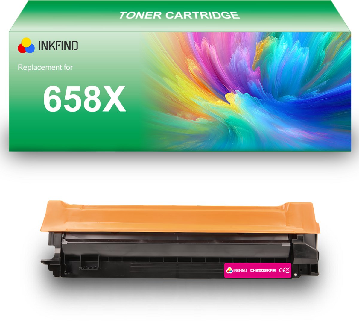 Image of INKFIND 658X (W2003X) Magenta tonercartridge compatibel met HP 658X (W2003X) Magenta toner cartridge - 1-pack Magenta