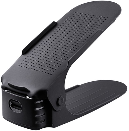 Système de rangement de chaussures réglable - Étagère à chaussures Armoire à chaussures Organisateur de chaussures - Lot de 5 Noir