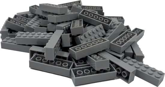 100 Bouwstenen 2x6 | Lichtgrijs | Compatibel met Lego Classic | Keuze uit vele kleuren | SmallBricks