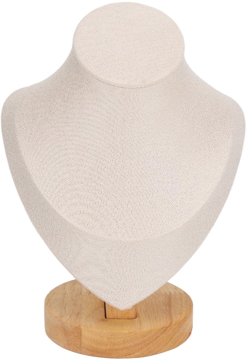 Gernie ketting display standaard, sieraden houder, mannequin sieraden buste display houder, flanellen sieraden ezel, ketting ketting display buste standaard,