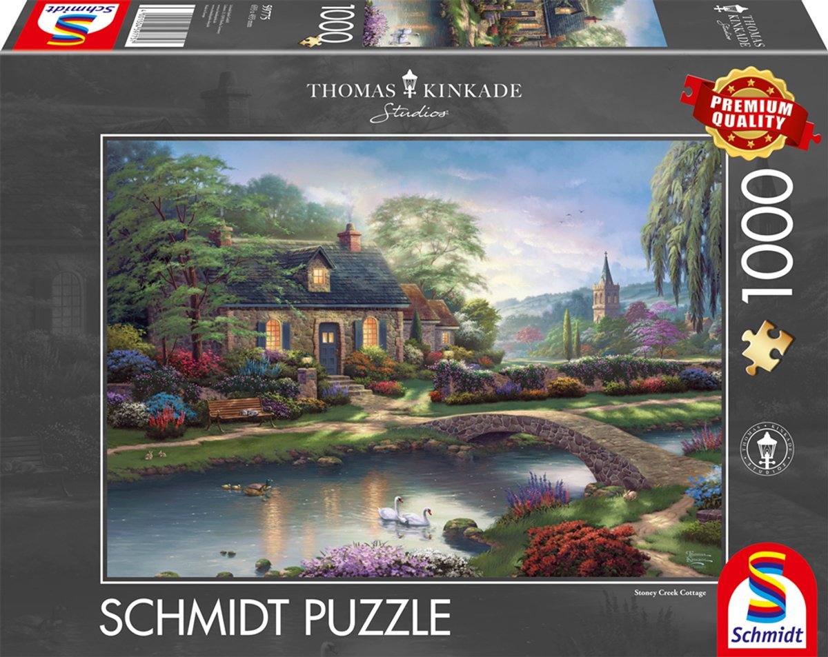 Schmidt - Thomas Kinkade - Stoney Creek Cottage - 1000 stukjes - Legpuzzel