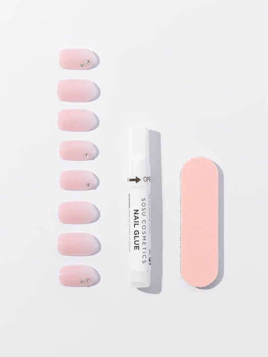 Sosu | Salon Nails Barely There - 30 ongles - Faux ongles - Vegan