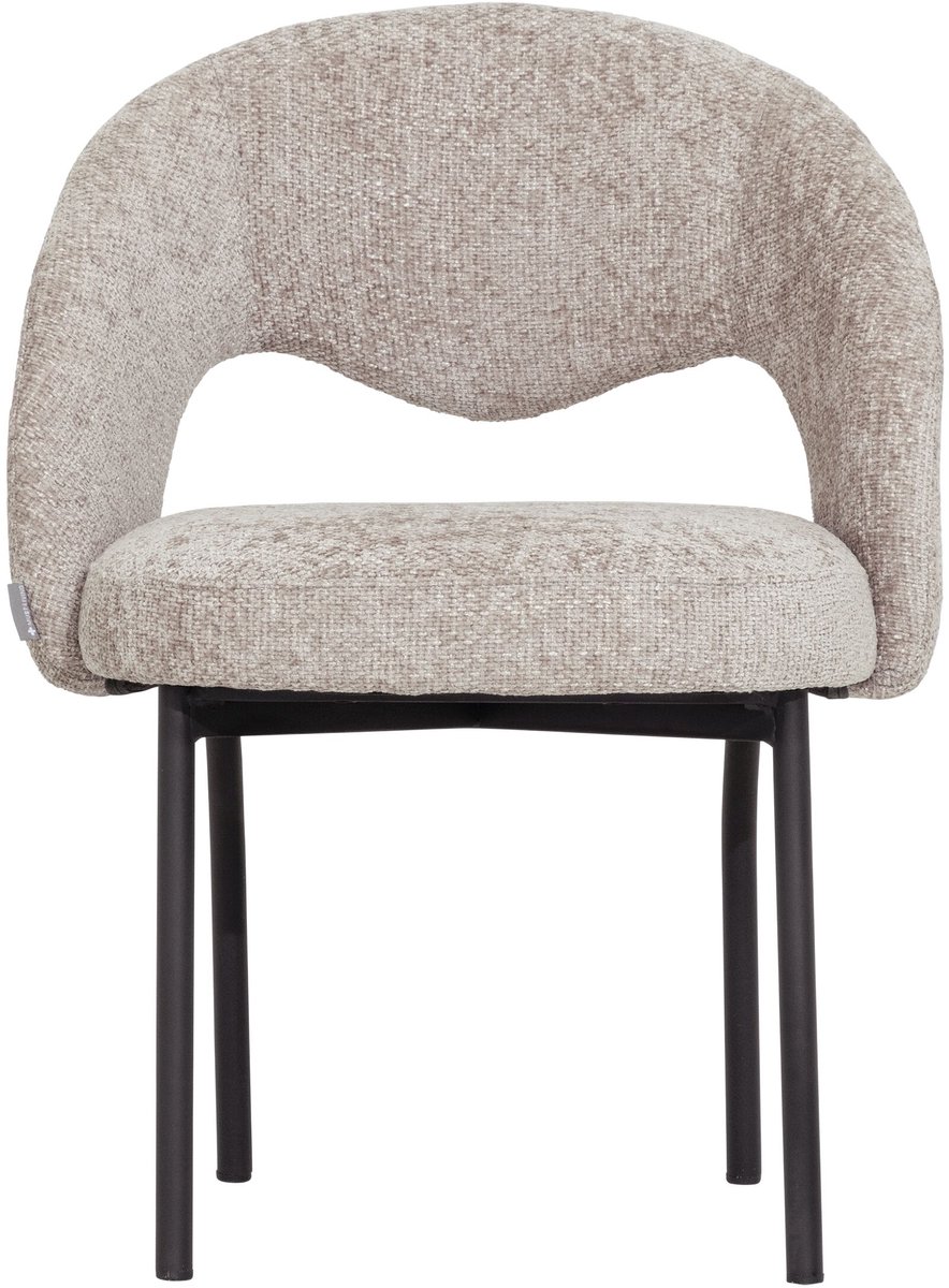 MUST Living Side chair Arca,86x61x61 cm, glossy sand