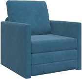 Fauteuil couchage - Dépliant - Canapé lit - Lit d'appoint - Canapé lit - Fauteuil couchage - Lit pliant - 1 personne - Très confortable - Blauw