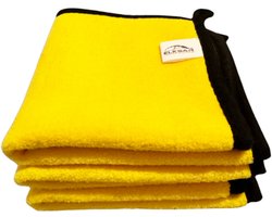 ELKSAR Microvezel Doeken Set (3 stuks) – 500 GSM – 30x30 cm – Poetsdoeken voor Auto, Motor & Meubels