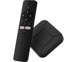 BMN® Mediaplayer - Android TV Box 4K - Chromecast Streaming Box Incl. Google assistant - Werkt gegarandeerd met Netflix, YouTube, Disney+, ZiggoTV en meer - Chromecast Voor TV