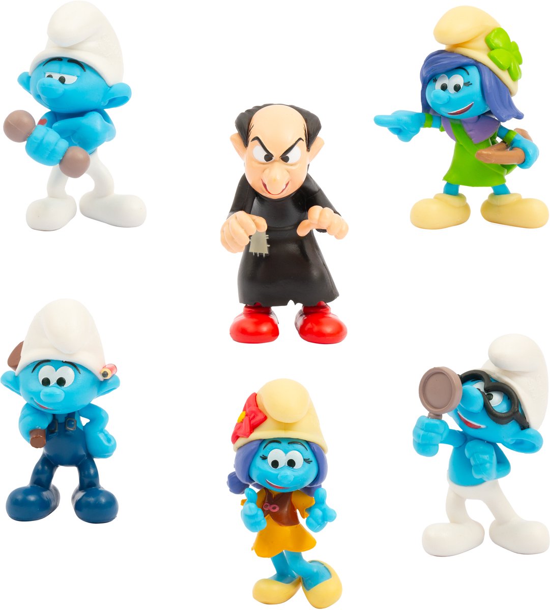 Smurfen speelset - Met oa. Azrael, Smurfin en Boerensmurf - Giochi Preziosi - De Smurfen - Vanaf 3 jaar