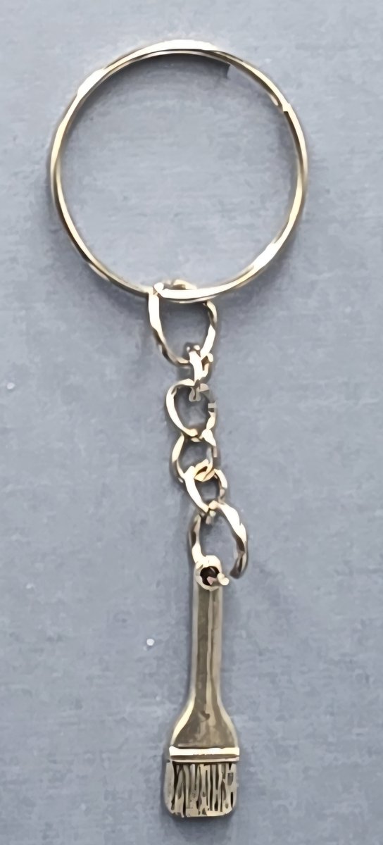 sleutelhanger verf kwast