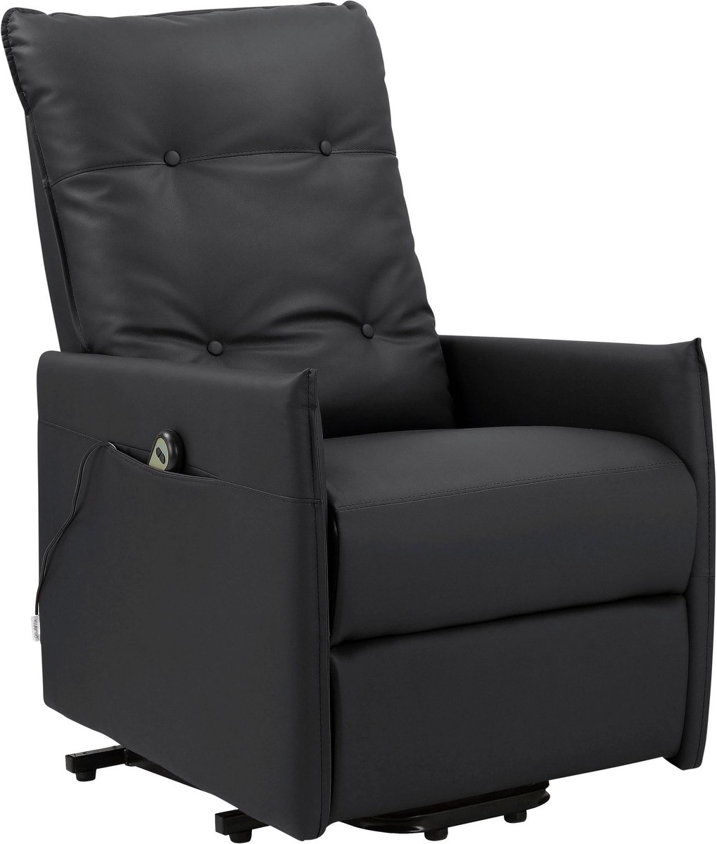 Notio Living Marko-Elektrische Relaxfauteuil met Liftup in Zwart