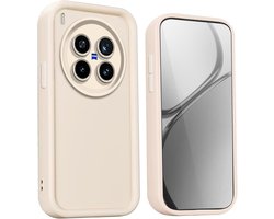 Allecto Plus - Siliconen schokbestendige hoes met opstaande randen voor VIVO X200 Pro - Wit.beschermhoes, telefoonhoes.