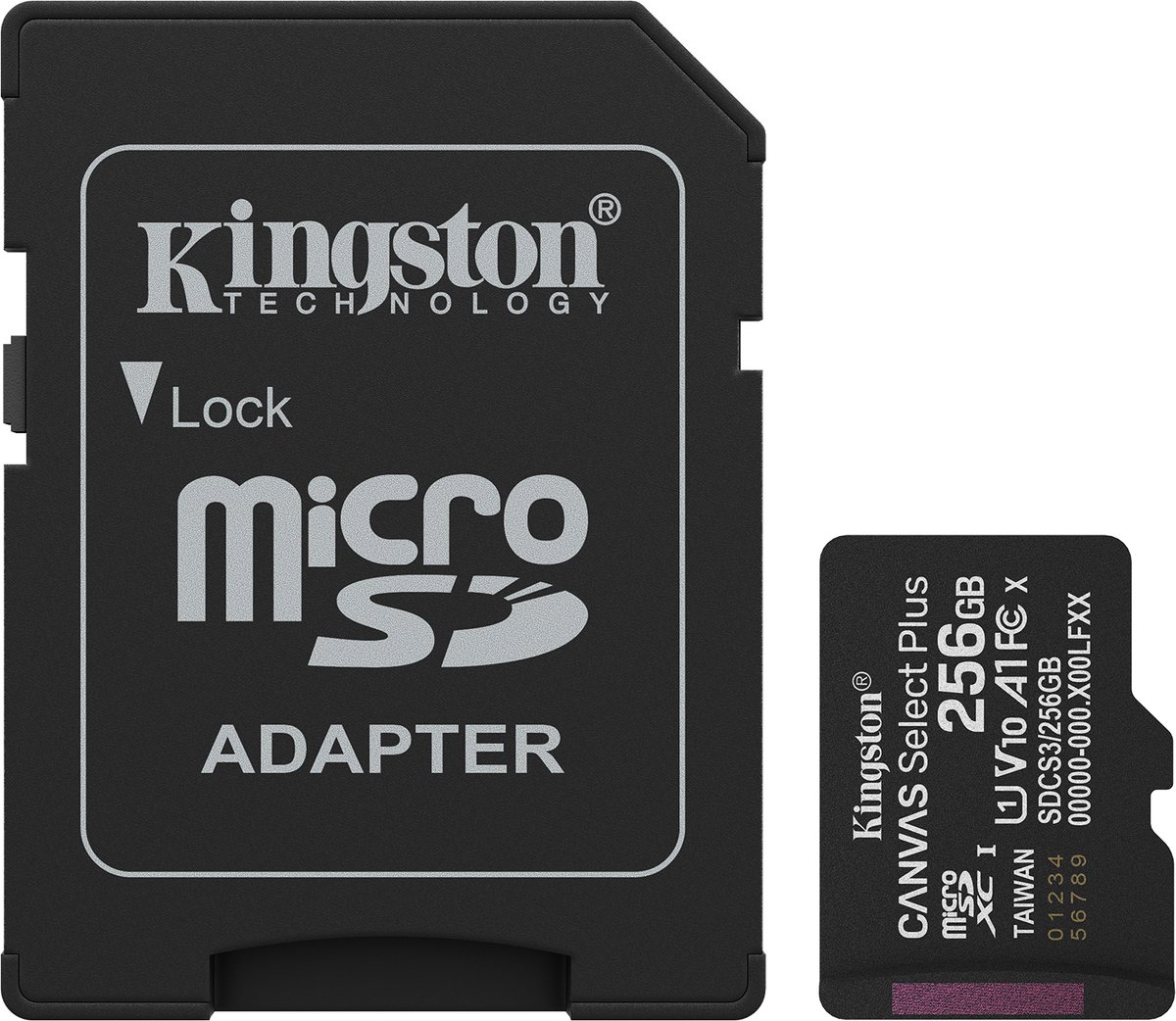 Kingston Canvas Select Plus 256 GB MicroSDXC geheugenkaart