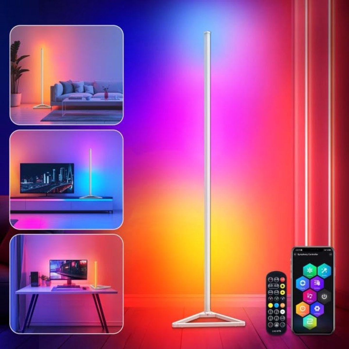 CLVP® Hoeklamp - Vloerlamp - Staande Lamp