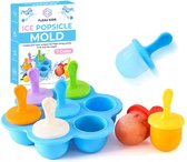 Fleau Moules à glace en Siliconen - Moules à glaces - Moules à glaces - Porte-glaçons - Fabriquez des glaces - Faites vous-même des glaces et des glaçons - Anti-déversement - 7 pièces - Sans BPA