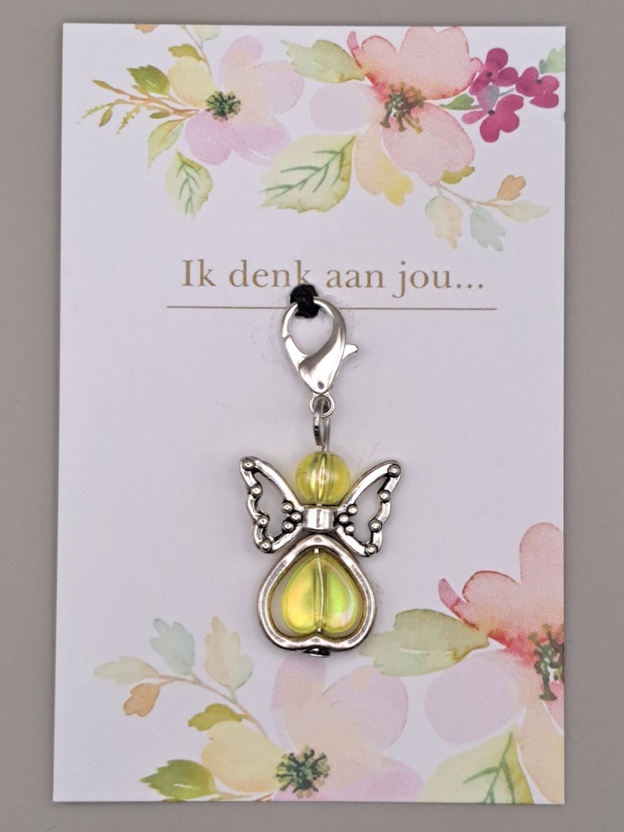 Geluksengeltje - Engel - Engeltje - Wenskaart - Gelukspoppetje - Pockethug - Pocket hug - Troostkaartje - een Engeltje voor jou - Geluksengel, Guardian Angel - Beschermengel