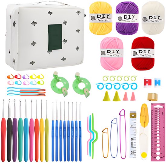 Finnacle - 16-delige haaknaaldenset - perfect voor al uw DIY naai- en