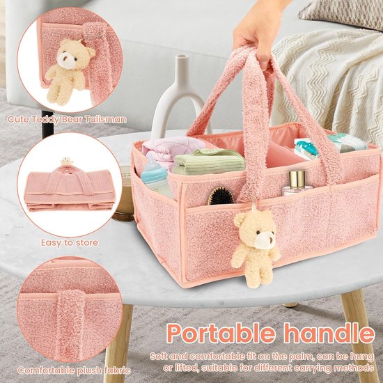 Luier Organizer - vilten baby-reis-opbergtas met grote