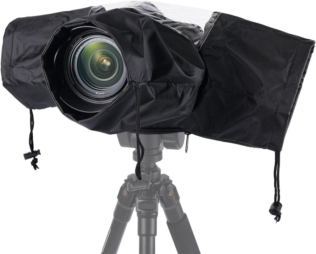 Regenhoes Camera Mini Waterdicht Nylon Regenjas met Trekkoord | Geschikt voor Spiegelreflexcamera's