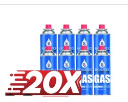 Gasfles butaan gasbus met inhoud van 227gram - 20 stuks in de verpakking Campinggasflessen