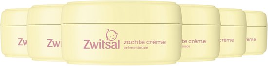 Zwitsal Zachte Crème - Baby - trekt snel in zodat je je baby meteen weer kunt knuffelen - 6 x 200 ml