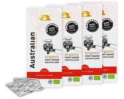 Australian Espresso Pods dark roast - 18 stuks - 4 zakken - BIO