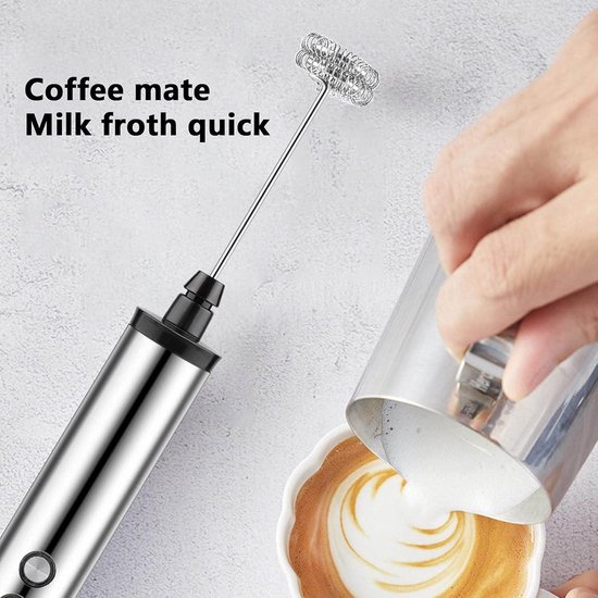 Melkschuimer voor cappuccino, roestvrij staal, 8 cm online kopen