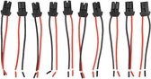 Allecto Plus - Connector Lamphouder 10 stuks voor Auto en Boot - LED Lamp Socket Base - Vrouwelijke Connector - T10 Rubber - Geschikt voor Vrachtwagens