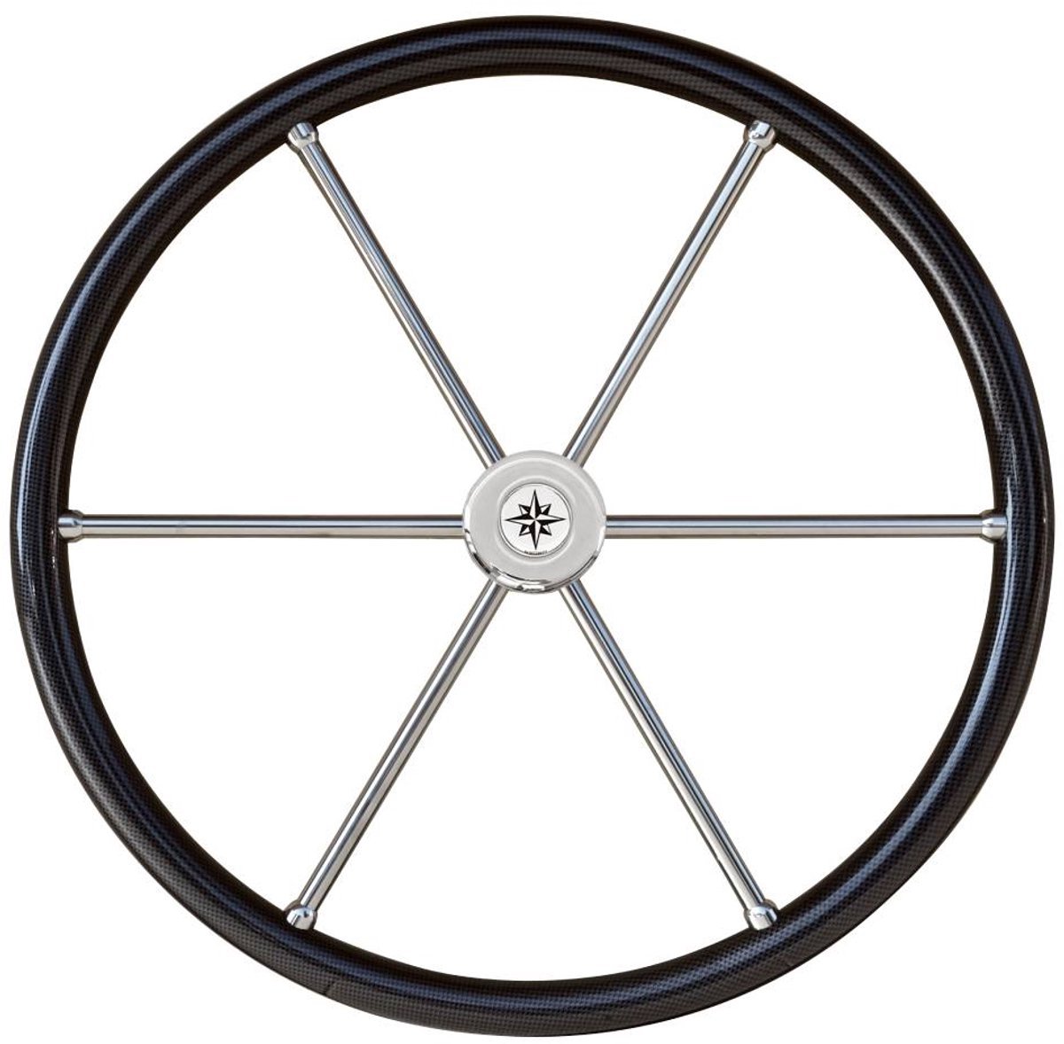 Savoretti T6NCF/60 Stuurwiel met Carbon Look en RVS Spaken Ø50cm