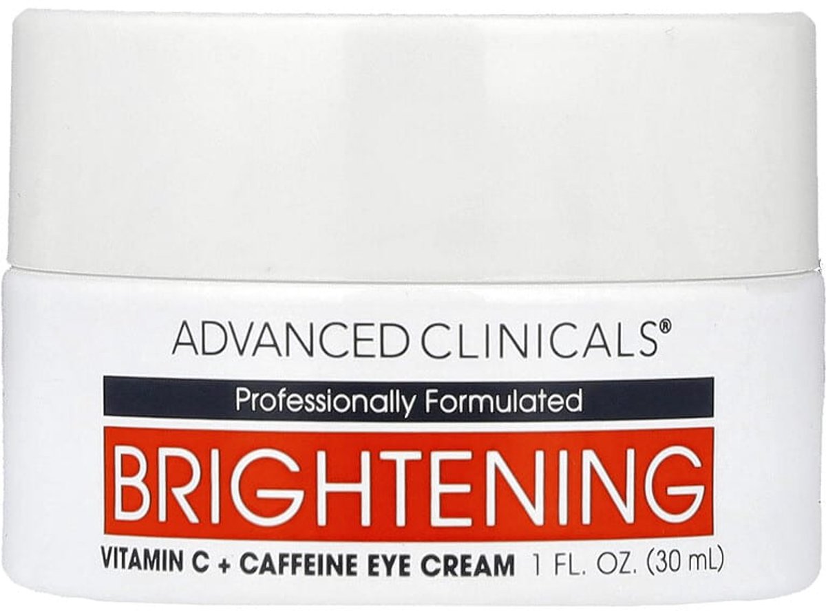 Advanced Clinicals, verhelderende oogcrème met vitamine C en cafeïne, 30 ml