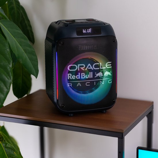 Oracle Red Bull Racing Portable Speaker - Bluetooth Party Speaker met LED Verlichting, 40W Max Vermogen, USB, FM, TWS & Afstandsbediening (RB-SK250) van Merkloos — afbeelding 5