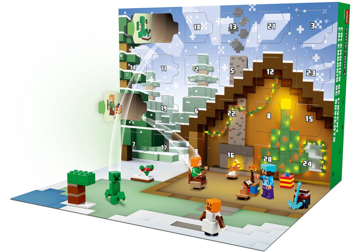 LEGO® Minecraft® Adventskalender 2025, Gamingcadeau - 21280 – foto 5