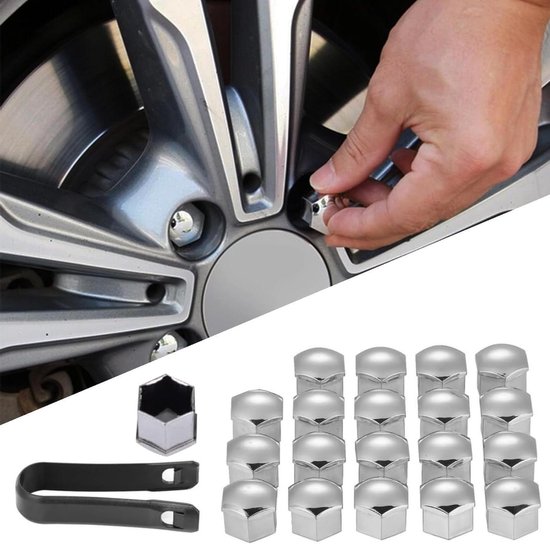 Mercedes Sprinter 16inch rvs wieldoppen set voor dubbellucht Mercedes Sprinter 16inch rvs wieldoppen set voor dubbellucht