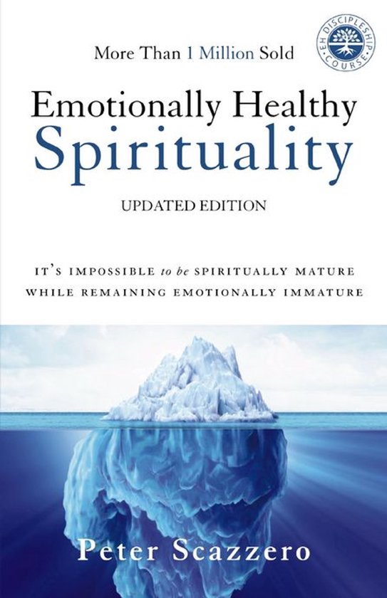 Boek 'Emotionally Healthy Spirituality' met een ijsberg-afbeelding. Meer dan 1 miljoen verkocht.
