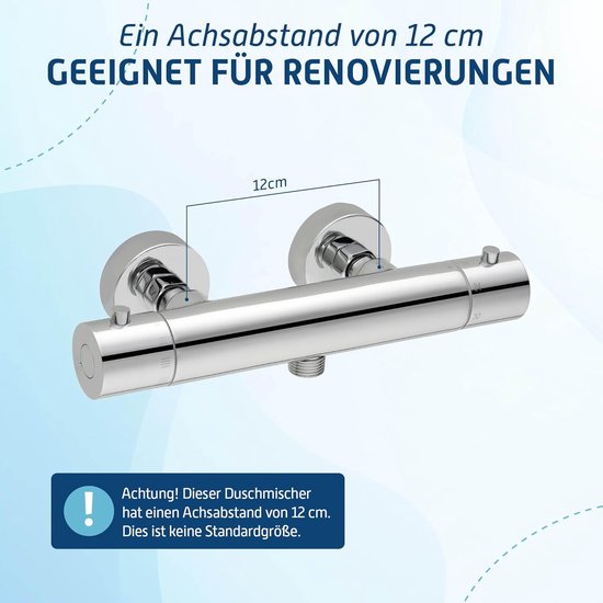 Thermostatische Douchekraan - Leoni Tina - Chroom | BES LED