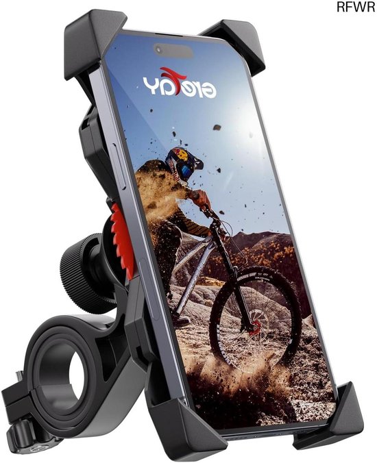 Grefay Fiets Telefoonhouder [1S Snelkoppeling] Motorfiets Telefoonhouder voor Racefiets MTB-Scooter met 360 Graden Draaibaar voor 3,5-7,0 Inch Smartphone