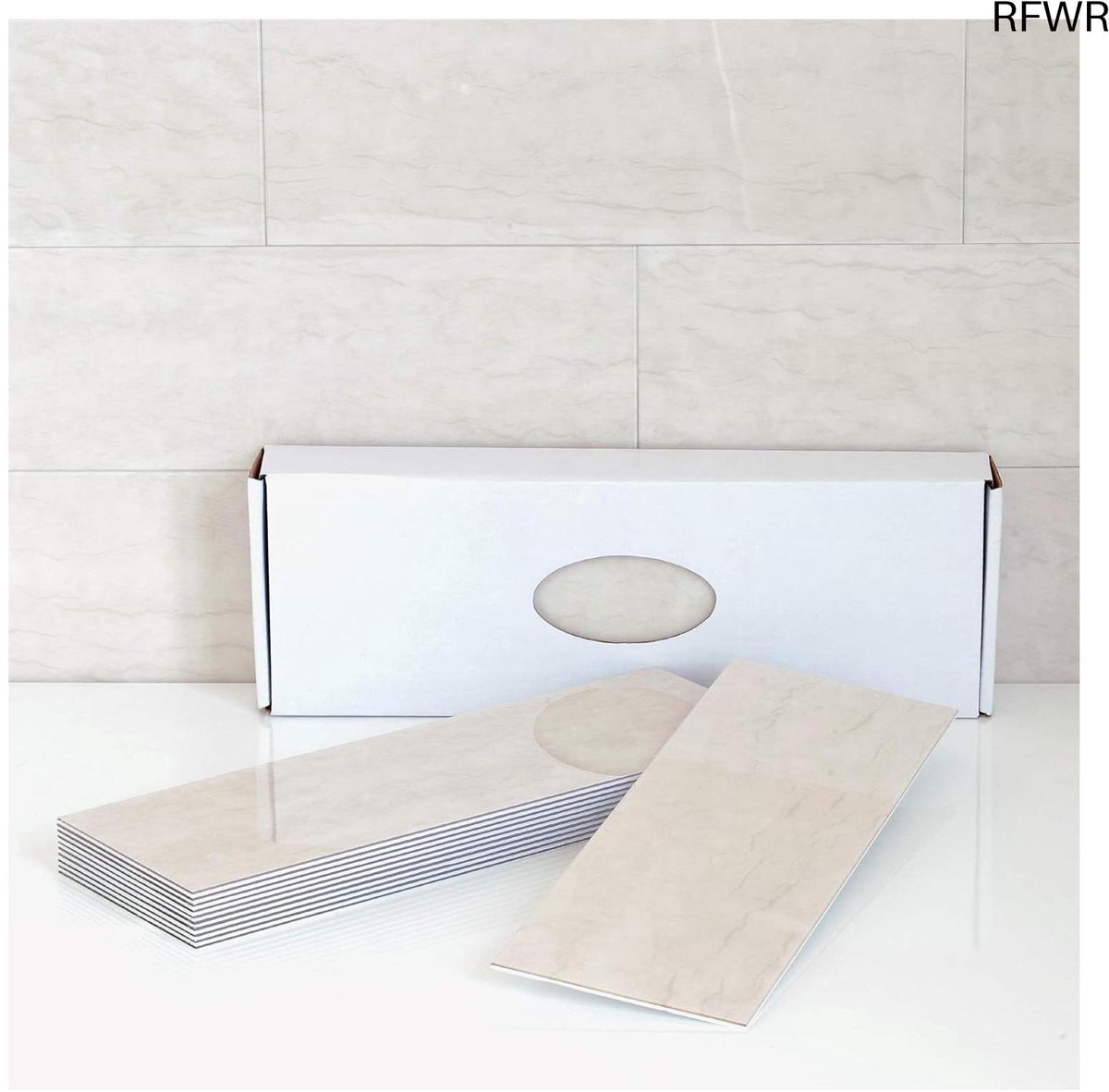 RFWR® Zelfklevende Marmerlook Tegels voor Keuken en Badkamer - Set van 16 Stuks - Aantrekk