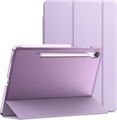 Sounix Tablet Hoes - Geschikt voor Samsung Galaxy Tab S10 FE / Tab S9 FE - 10.9 inch - Hoesje - Transparant Achterpaneel - Paars