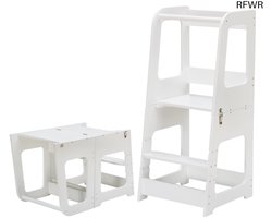RFWR® Opvouwbare Leertoren 2-in-1 voor Kinderen vanaf 1 Jaar - Montessori Geschikt